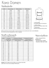 Papierschnittmuster Strickjacke Karo Damen Fadenkäfer